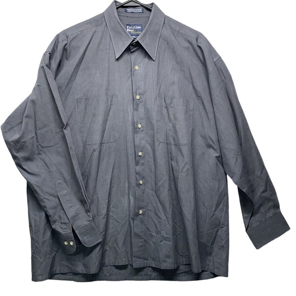 Falcon Bay Other - FALCON BAY CLASSICS Mens‎ XL Dark Gray Button Up Pockets Durable Dual Pocket